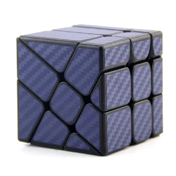 MoYu Magic Cube Vėjo Malūnas Anglies Pluošto Lipdukas Cubo Magico Profesinės Neo Greitis Kubo Galvosūkį Kostka Antistress Žaislai