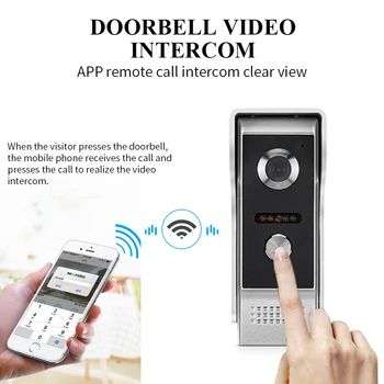 Wifi Video Domofonas Durų Telefoną 9 Colių Skaitmeninis HD LCD 1000TVL Doorbell Kamera su Judesio Aptikimo Nuotolinio Atrakinimo DragonsView