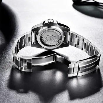 PAGANI kurti Naujų 40mm Vyrų Automatinis Mechaninis Laikrodis Safyro Stiklas Nerūdijančio Plieno Narai Žiūrėti Vyrų Laikrodžiai reloj hombre